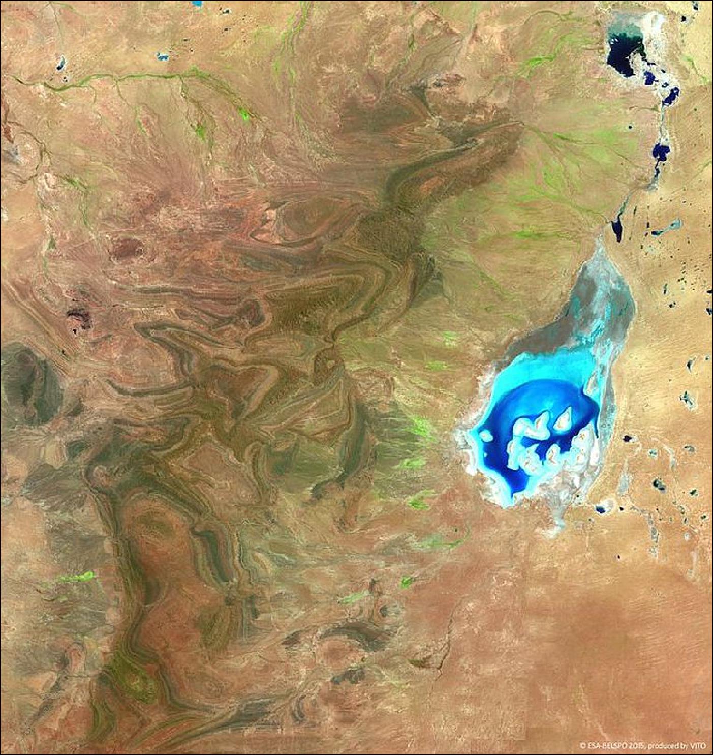 Figure 54: Lake Frome in South Australia as acquired by PROBA-V on Feb. 12, 2015 (image credit: ESA, VITO)