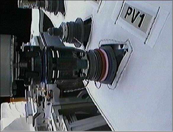 Figure 8: ENT installed on FDV – fluid transfer in progress (image credit: NASA, MDA)