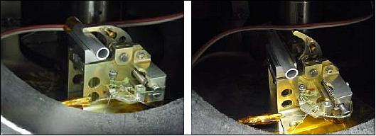 Figure 7: Receiving antenna hold and release mechanism of ChubuSat-1 (image credit: ChubuSat consortium)