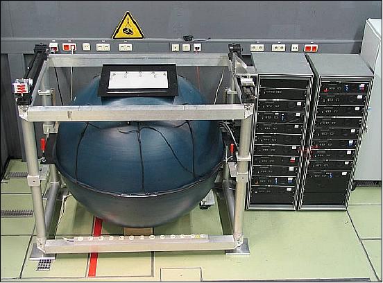 Figure 21: Photo of the large integrating sphere (image credit: DLR)