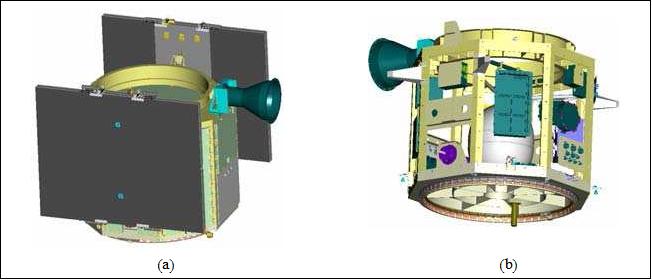 Figure 6: Two views of the ORS prototype bus (image credit: JHU/APL, NRL)