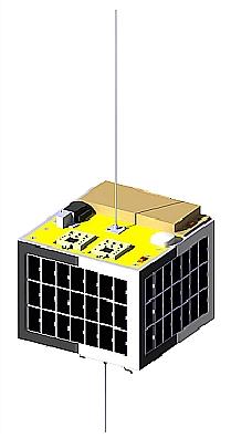 Figure 1: CAD model of the EduSat nanosatellite (image credit: GAUSS)