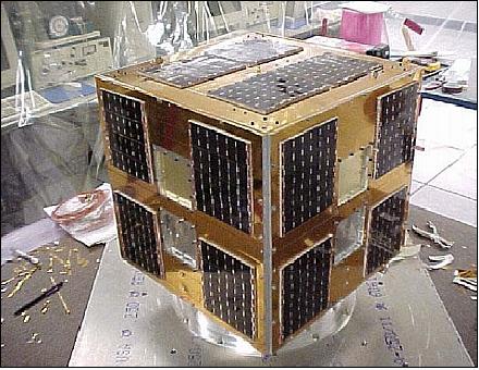 Figure 1: Illustration of FalconSat-1 (image credit: USAFA)