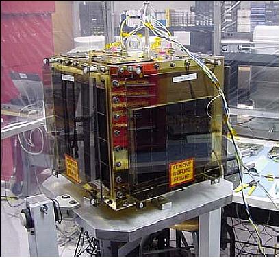 Figure 3: FalconSat-2 is shown in the USAFA clean room (image credit: USAFA)