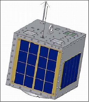 Figure 1: Illustration of the FalconSat-2 spacecraft (image credit: USAFA)