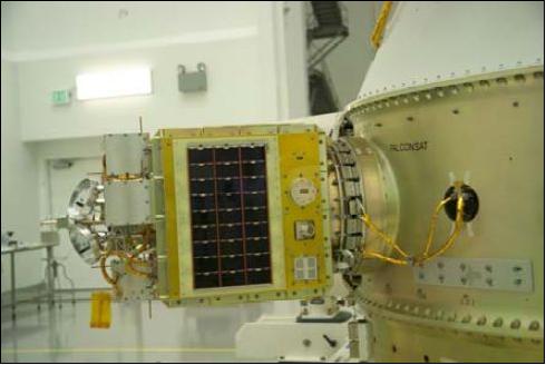Figure 6: FalconSat-3 mounted onto the ESPA ring (image credit: USAFA)
