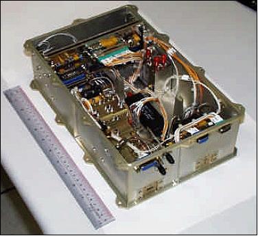 Figure 13: Photo of the Ka-band transponder module with receive/transmit circuits and local oscillators (image credit: UTS, Ref. 13)