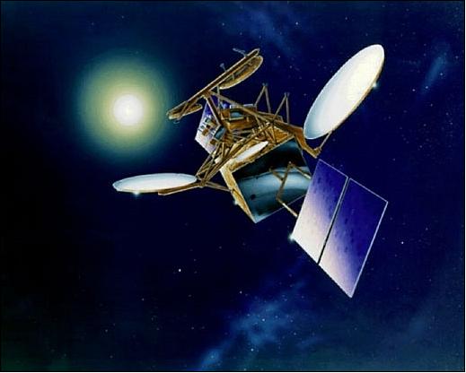 Figure 6: Artist's rendition of the deployed ACTS spacecraft (image credit: NASA) 22)