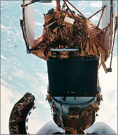 Figure 1: Deployment of the ACTS spacecraft from STS-51 (image credit: NASA)