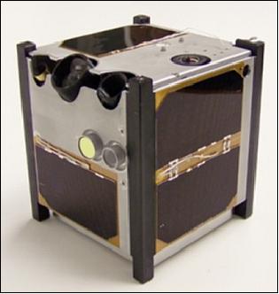Figure 2: Photo of the AeroCube-3 CubeSat (image credit: The Aerospace Corporation)