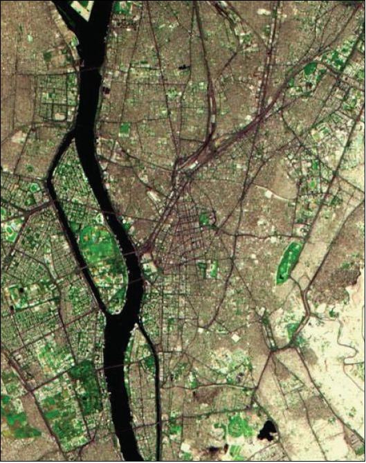 Figure 5: MBEI image of Cairo city center (image credit: NARSS)
