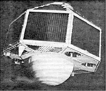 Figure 2: Alternate illustration of the GEOS-1 spacecraft (image credit: CIRA of Colorado State University)