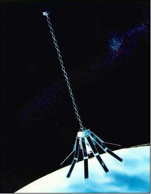 Figure 1: Artist's view of the GEOSAT spacecraft (image credit: NOAA, JHU/APL)