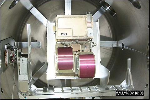 Figure 15: Photo of the TWINS FM1 mounted in the calibration chamber (image credit: TWINS consortium)
