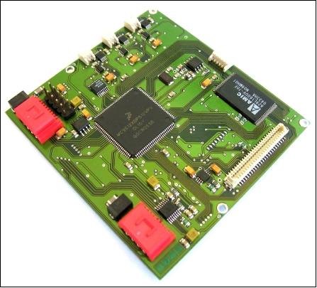 Figure 3: Top view of the ADCS PCB flight model, main board without GPS receiver (image credit: FH Aachen)