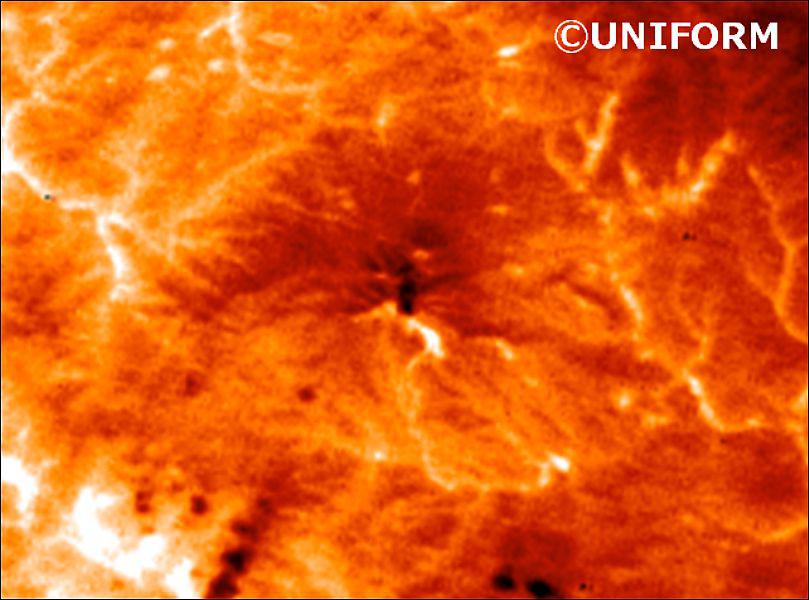Figure 11: Image of Mt. Ontake, Japan, acquired by UNIFORM-1 on Oct 19 2014 (image credit: UNIFORM consortium)