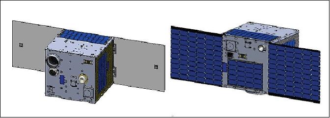 Figure 10: Illustration of the deployed Uniform-1 microsatellite (image credit: UNIFORM consortium)