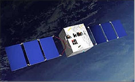 Figure 1: Artist's view of the HY-1 satellite (image credit: CAST)