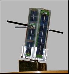 Figure 3: Photo of the Jugnu nanosatellite (image credit: IIT)