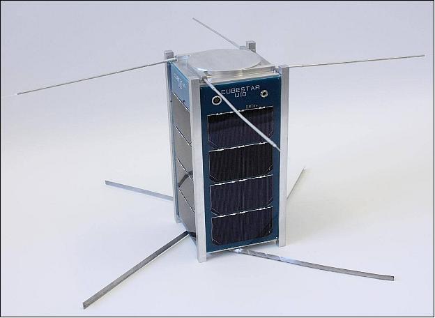Figure 9: Photo of the CubeSTAR nanosatellite model (image credit: UiO)