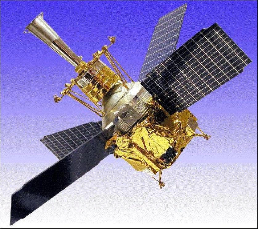 Figure 1: Illustration of the deployed GP-B spacecraft (image credit: Stanford University)
