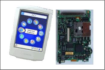Figure 4: The PDA with external view (left) and circuit board (right), image credit: TITech)