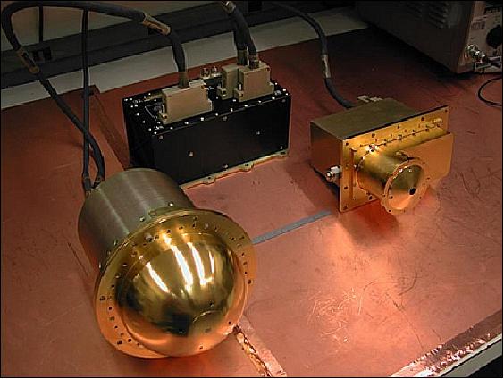 Figure 12: Photo of CINDI's NWM with cross-track sensor (left) and the wind ram sensor (right), image credit: UTD