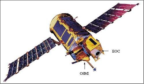 Figure 2: Illustration of the KOMPSAT-1 spacecraft (image credit: KARI)
