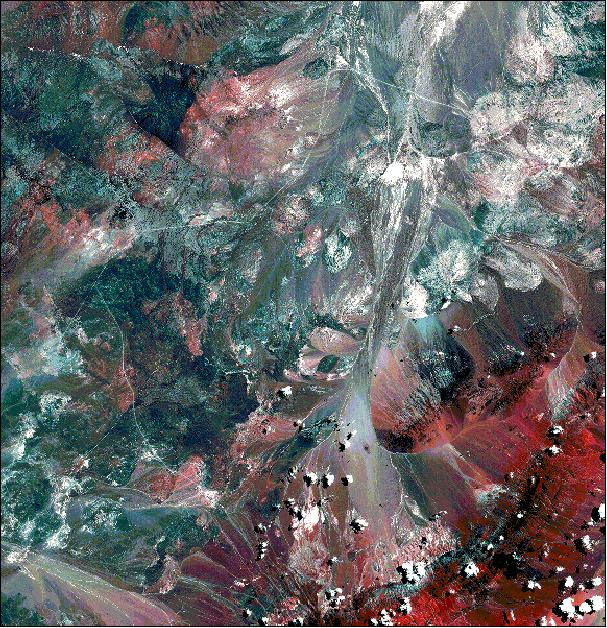 Figure 21: MOMS-2P image of the Puna de Atacama in Chile (in A Mode), image credit: DLR