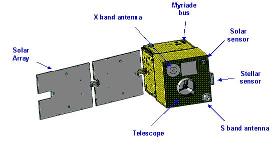 Figure 11: Illustration of the AlSAT-2 spacecraft (image credit: EADS Astrium SAS)