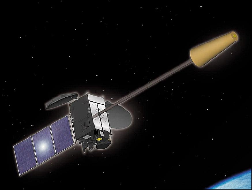 Figure 9: Illustration of the deployed MTSat-2 spacecraft in orbit (image credit: JMA)