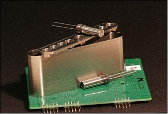 Figure 18: Photo of the T3µPS engineering model with plenum, PCB and CGGs (image credit: TU Delft)