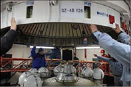 Figure 4: Photo of VesselSat-2 on top of the LM-4B (image credit: CGWIC)