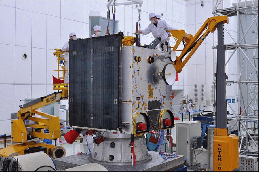 Figure 5: Photo of Chang'e-2 spacecraft at the Xichang Satellite Launch Center (image credit: CAST)