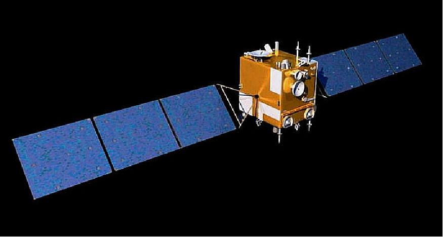 Figure 1: Illustration of the deployed Chang'e-2 spacecraft (image credit: CAST)