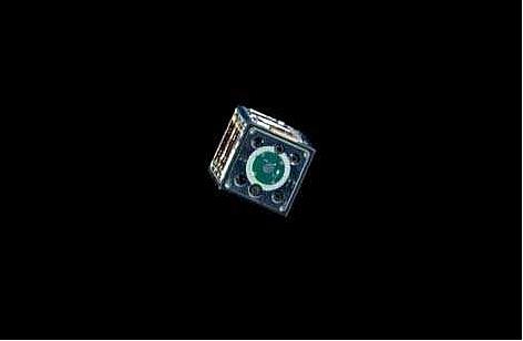 Figure 5: Photo of the PSSCT nanosatellite after ejection from the Shuttle Endeavour (image credit: NASA)