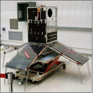 Figure 3: Photo of the STPSat-1 spacecraft (image credit: AeroAstro)