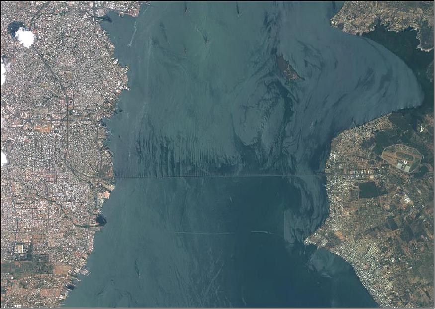 Figure 6: Image of the Maracaibo Lake in Zulia State, Venezuela, acquired on September 26, 2015 (image credit: ABAE)