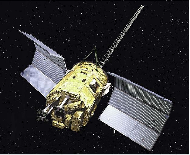 Figure 1: Artist's view of the deployed SAC-C spacecraft (image credit: CONAE)