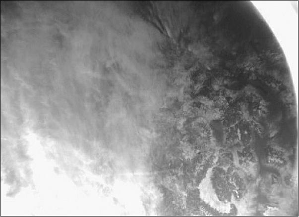 Figure 7: Image of central Canada taken from the SAPPHIRE camera (image credit: SSDL)