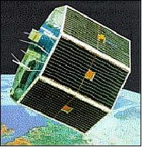 Figure 3: Artist's view of the SCD-2 spacecraft in orbit (image credit: INPE)