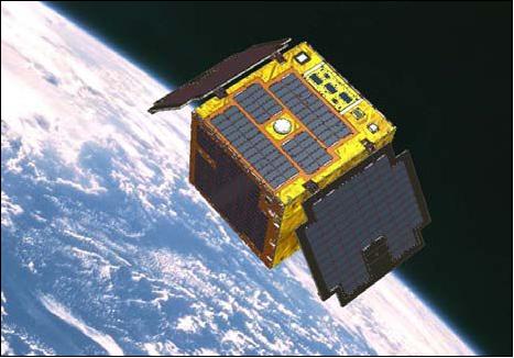 Figure 2: Artist's view of the deployed SDS-1 spacecraft (image credit: JAXA)