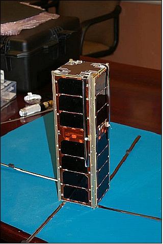 Figure 4: Photo of the SMDC-ONE nanosatellite (image credit: Miltec)
