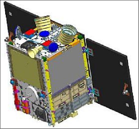 Figure 3: Illustration of the deployed VELOX-CI minisatellite (image credit: NUS)