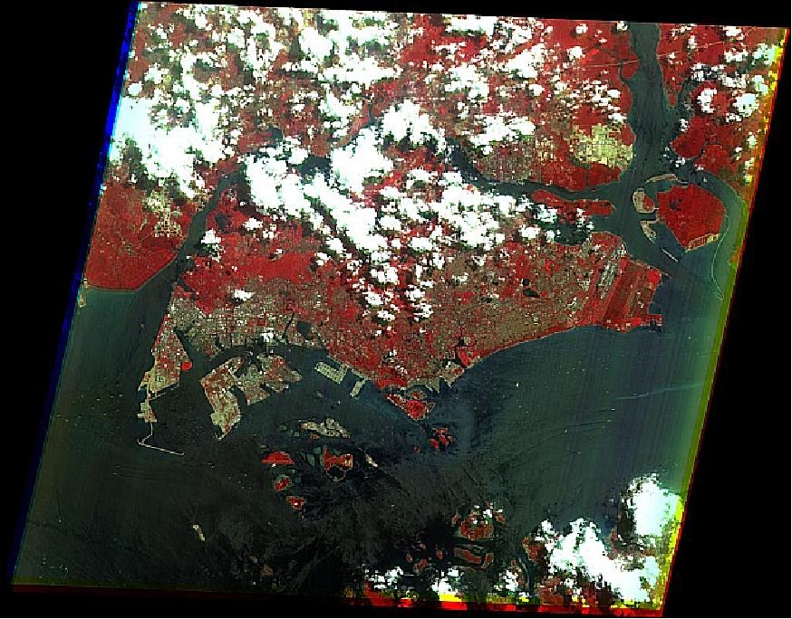 Figure 18: IRIS image observed on May 11, 2011showing Singapore Island (image credit: NTU, Ref. 32)