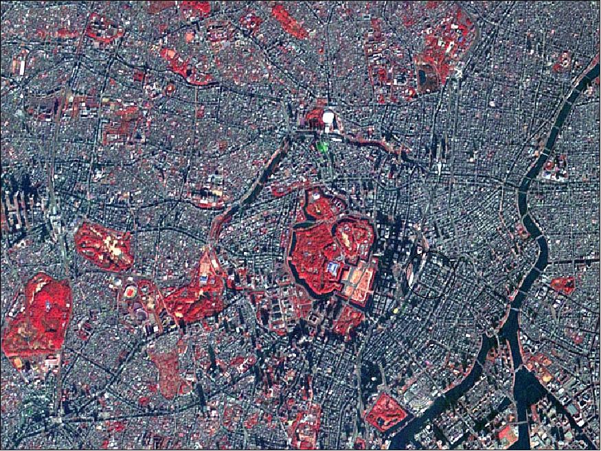 Figure 16: IRIS image of Tokyo acquired on January 02, 2013 (image credit: NTU, Ref. 27)