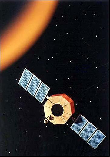 Figure 8: Artist's rendition of the deployed NTS-2 spacecraft (image credit: NRL)