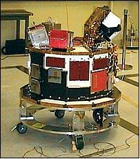 Figure 3: STRV-2 spacecraft during integration (image credit: The Aerospace Corporation)