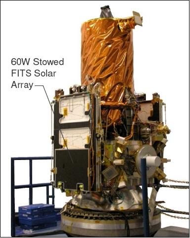 Figure 4: View of the TacSat-2 spacecraft in launch configuration (image credit: MSI)