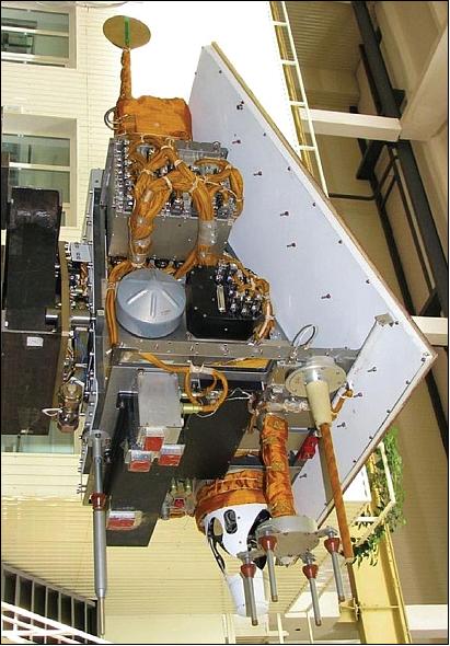 Figure 7: Photo of the of the integrated Tatiana-2 satellite and payloads (image credit: VNIIEM)